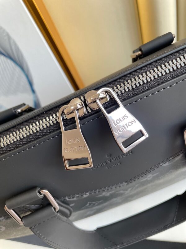 1:1 Replica Louis Vuitton LV Briefcase Explorer Monogram Eclipse Canvas Unique Bag For Men M40566 - 15.4in/39cm
