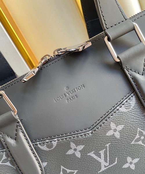 1:1 Replica Louis Vuitton LV Briefcase Explorer Monogram Eclipse Canvas Unique Bag For Men M40566 - 15.4in/39cm