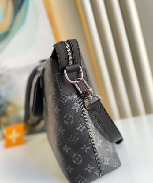 1:1 Replica Louis Vuitton LV Briefcase Explorer Monogram Eclipse Canvas Unique Bag For Men M40566 - 15.4in/39cm