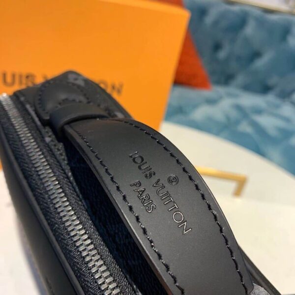 1:1 Replica Louis Vuitton LV Bumbag Monogram Eclipse Canvas Unique For Men M42906 - 11in/28cm