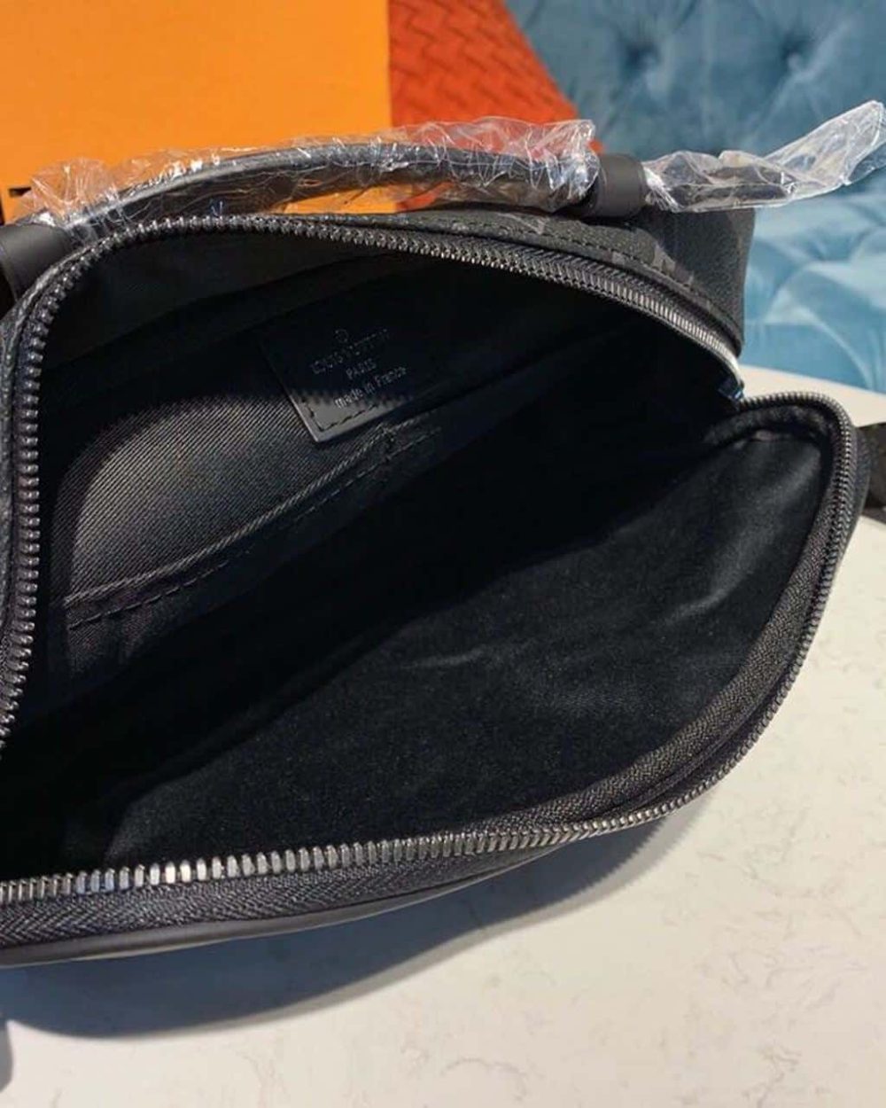 1:1 Replica Louis Vuitton LV Bumbag Monogram Eclipse Canvas Unique For Men M42906 - 11in/28cm