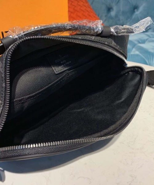 1:1 Replica Louis Vuitton LV Bumbag Monogram Eclipse Canvas Unique For Men M42906 - 11in/28cm