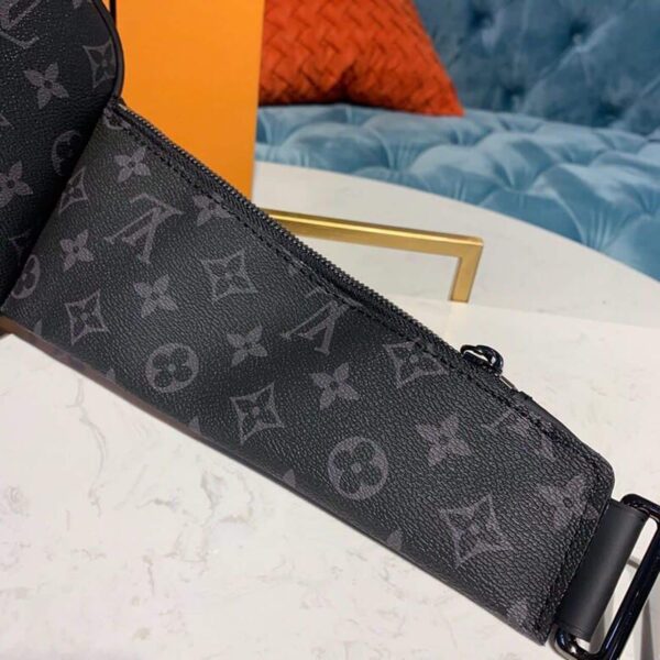 1:1 Replica Louis Vuitton LV Bumbag Monogram Eclipse Canvas Unique For Men M42906 - 11in/28cm