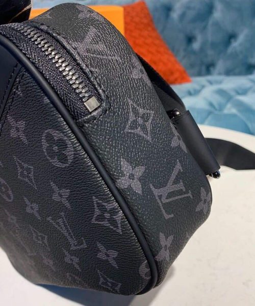 1:1 Replica Louis Vuitton LV Bumbag Monogram Eclipse Canvas Unique For Men M42906 - 11in/28cm