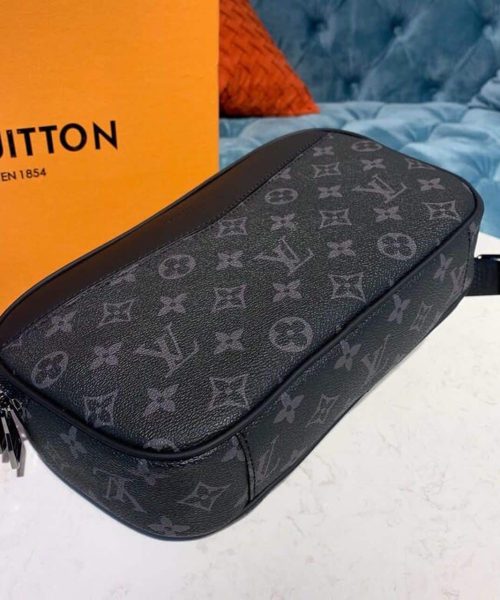 1:1 Replica Louis Vuitton LV Bumbag Monogram Eclipse Canvas Unique For Men M42906 - 11in/28cm