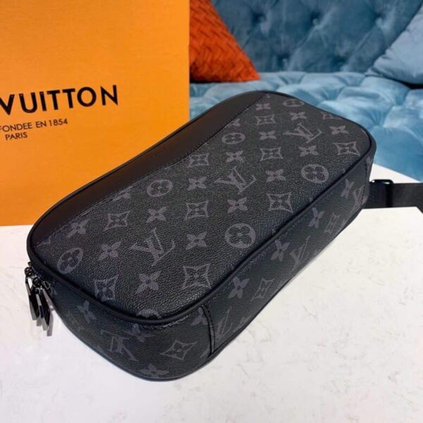 1:1 Replica Louis Vuitton LV Bumbag Monogram Eclipse Canvas Unique For Men M42906 - 11in/28cm