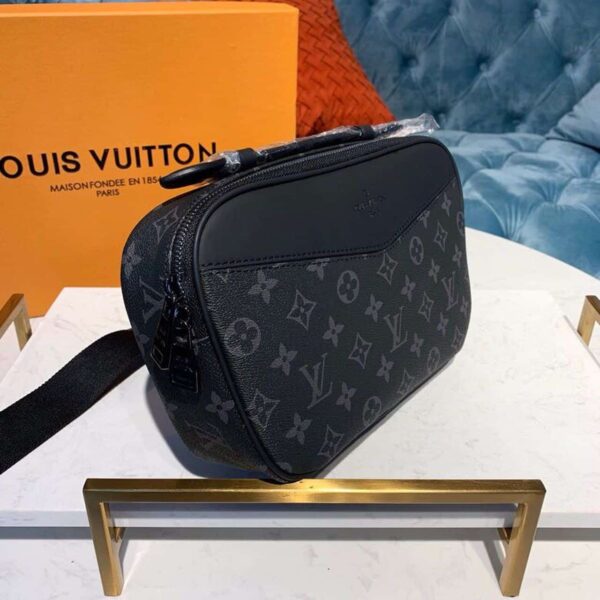 1:1 Replica Louis Vuitton LV Bumbag Monogram Eclipse Canvas Unique For Men M42906 - 11in/28cm