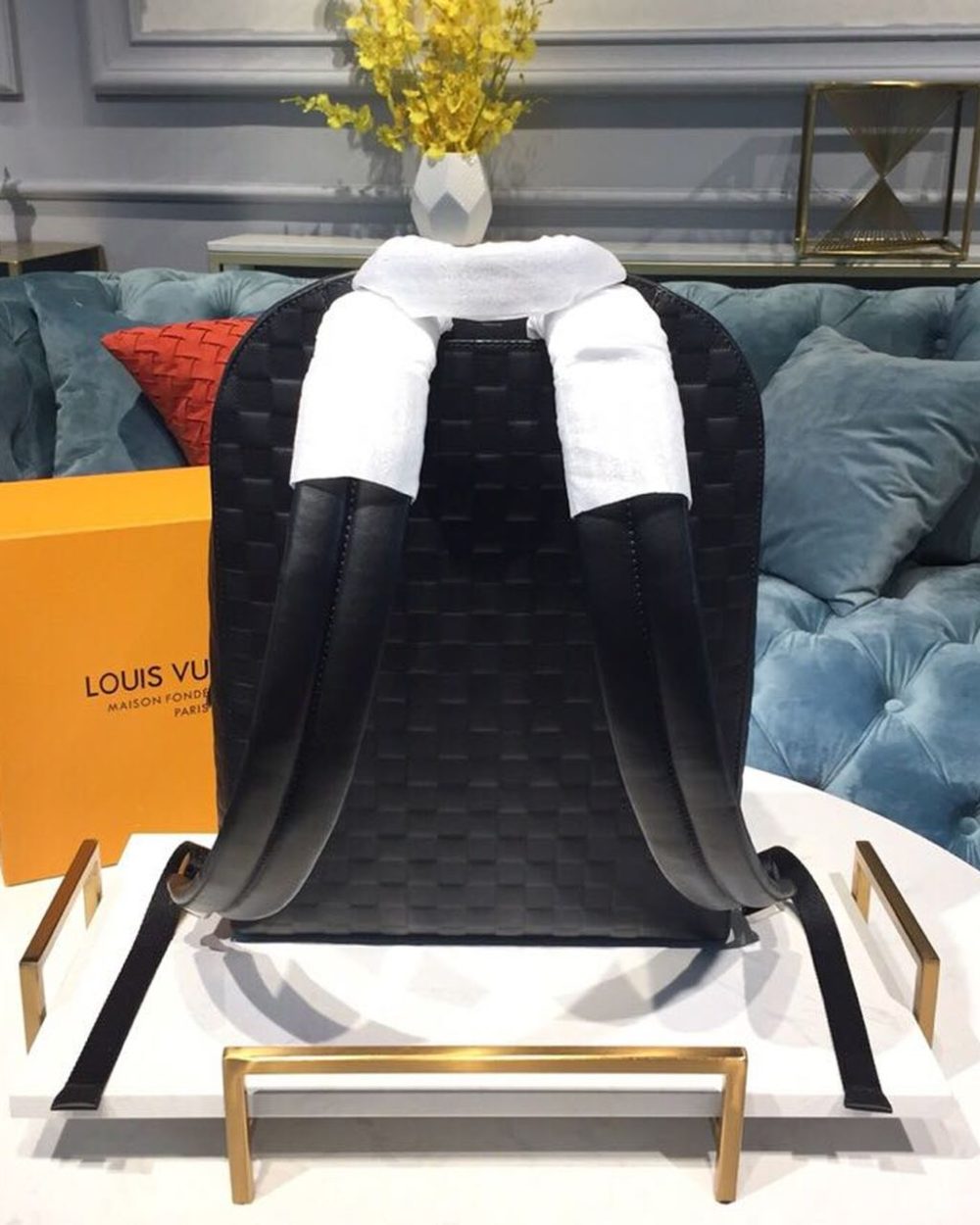 1:1 Replica Louis Vuitton LV Campus Backpack Damier InfiniUnique Bag For Men N40306 - 39cm