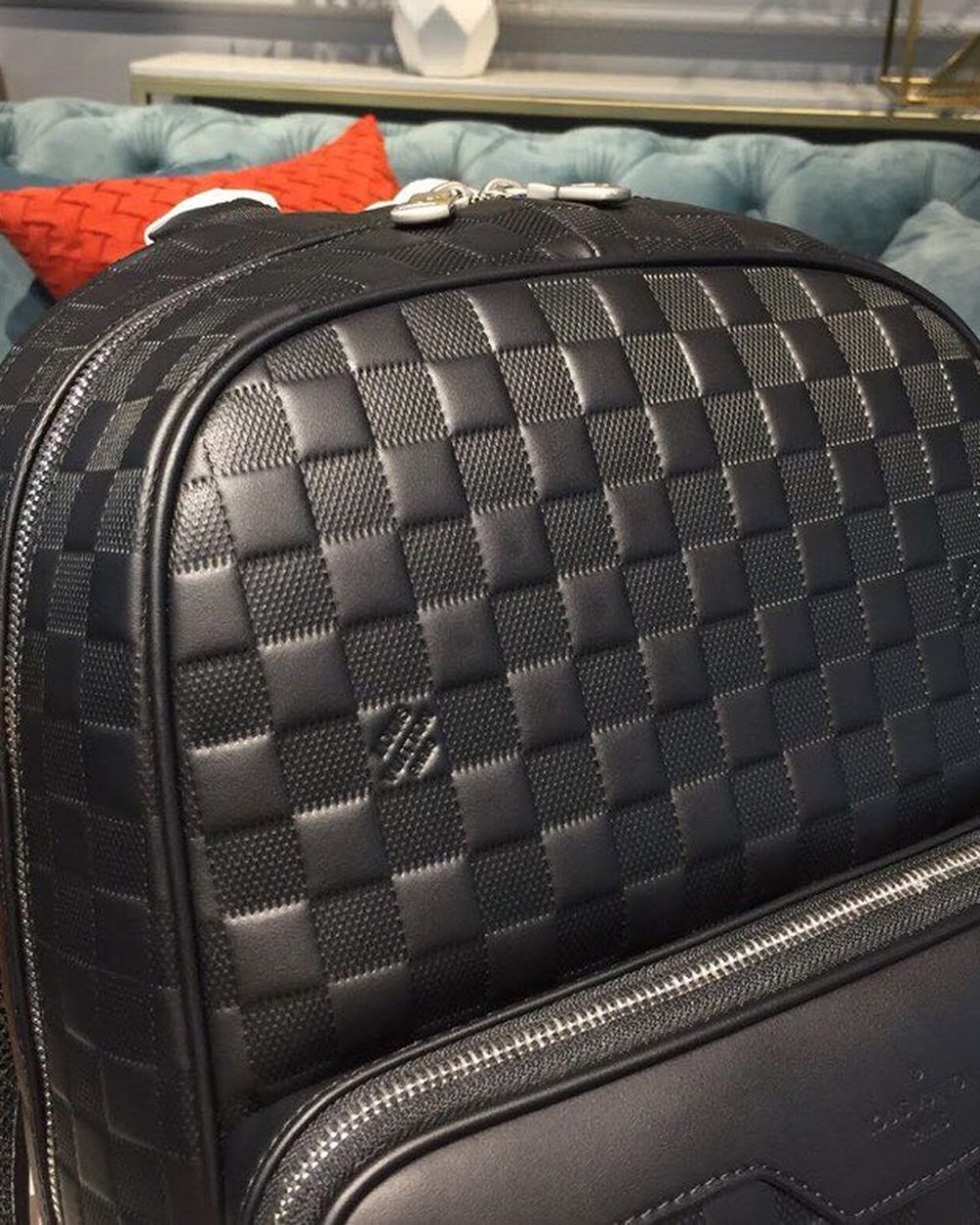 1:1 Replica Louis Vuitton LV Campus Backpack Damier InfiniUnique Bag For Men N40306 - 39cm