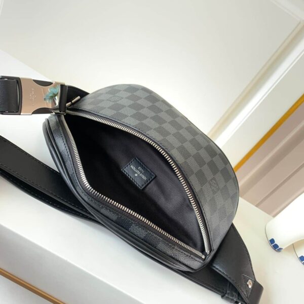 1:1 Replica Louis Vuitton LV Campus Bumbag Damier Graphite Canvas Unique Bag For Men N40362 - 10.2in