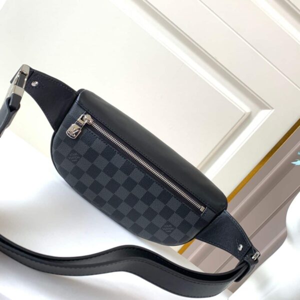 1:1 Replica Louis Vuitton LV Campus Bumbag Damier Graphite Canvas Unique Bag For Men N40362 - 10.2in
