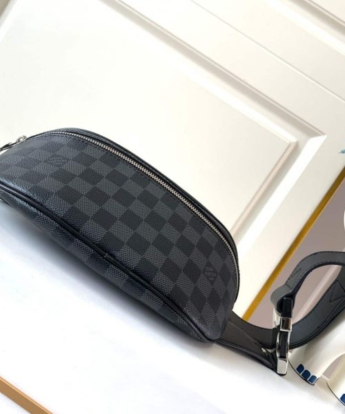 1:1 Replica Louis Vuitton LV Campus Bumbag Damier Graphite Canvas Unique Bag For Men N40362 - 10.2in