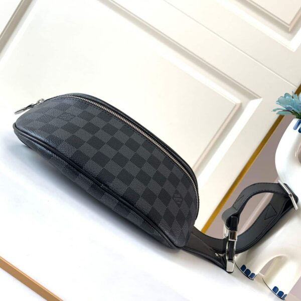 1:1 Replica Louis Vuitton LV Campus Bumbag Damier Graphite Canvas Unique Bag For Men N40362 - 10.2in
