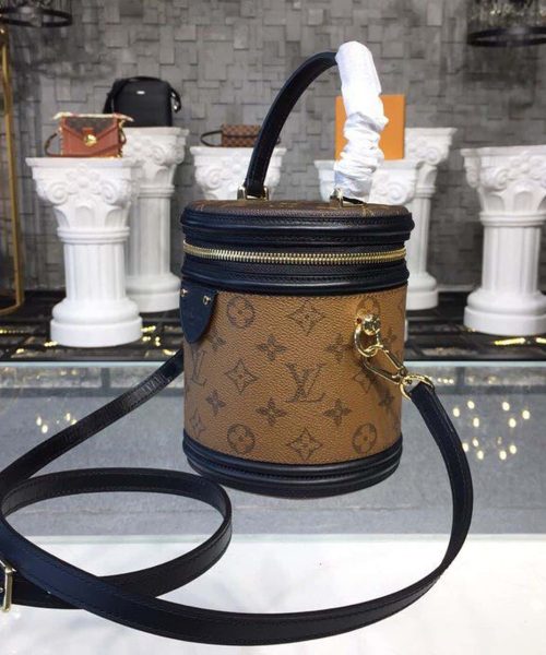 1:1 Replica Louis Vuitton LV Cannes Monogram Reverse Canvas Luxury Bag For Women M43986 -  5.9in/15cm