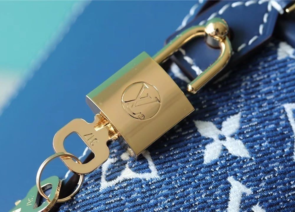 1:1 Replica Louis Vuitton LV Cannes Monogram Denim Luxury Bag For Women - 6.7in