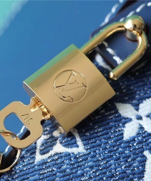 1:1 Replica Louis Vuitton LV Cannes Monogram Denim Luxury Bag For Women - 6.7in