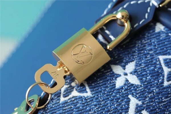 1:1 Replica Louis Vuitton LV Cannes Monogram Denim Luxury Bag For Women - 6.7in