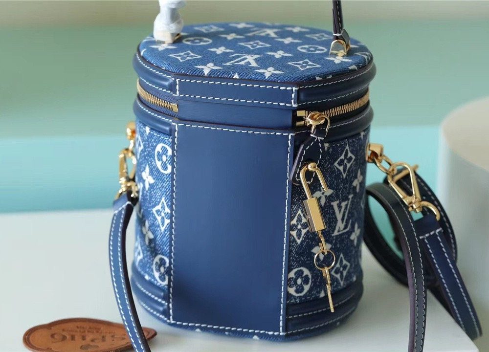 1:1 Replica Louis Vuitton LV Cannes Monogram Denim Luxury Bag For Women - 6.7in