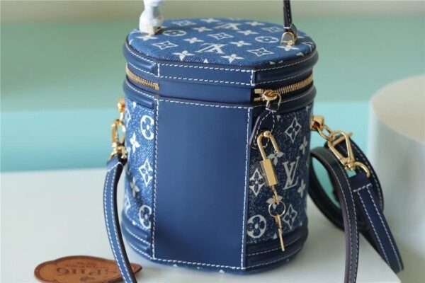 1:1 Replica Louis Vuitton LV Cannes Monogram Denim Luxury Bag For Women - 6.7in