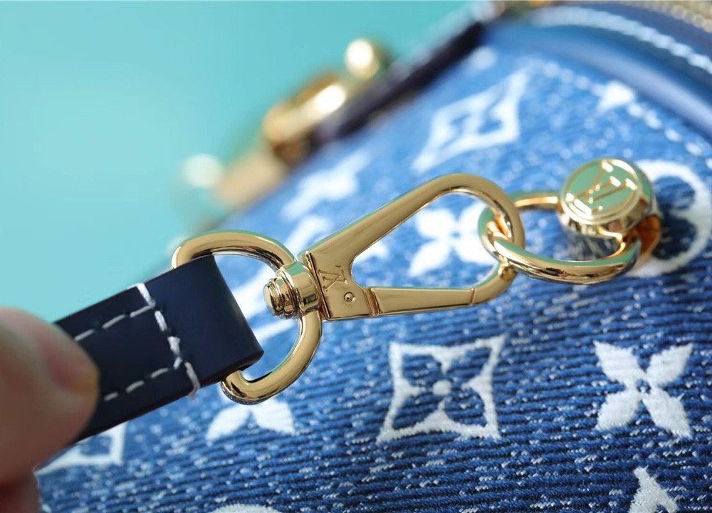 1:1 Replica Louis Vuitton LV Cannes Monogram Denim Luxury Bag For Women - 6.7in