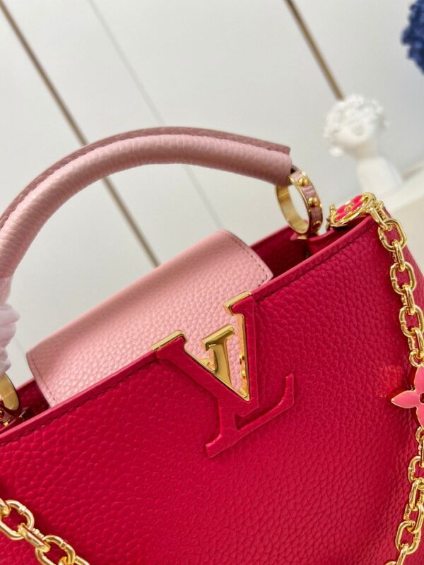 1:1 Replica Louis Vuitton LV Capucines BB Hot Pink Luxury Bag For Women - 10.6in