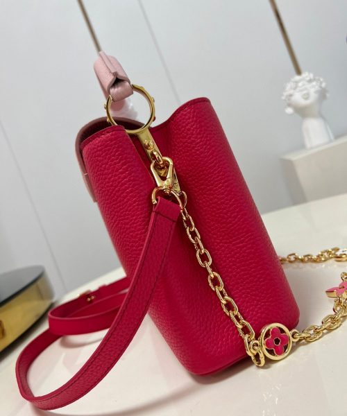 1:1 Replica Louis Vuitton LV Capucines BB Hot Pink Luxury Bag For Women - 10.6in