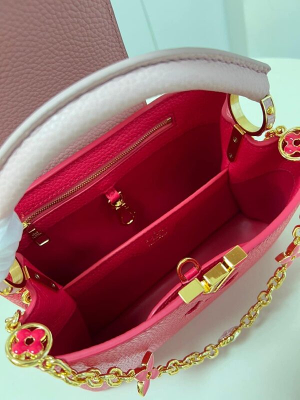 1:1 Replica Louis Vuitton LV Capucines BB Hot Pink Luxury Bag For Women - 10.6in