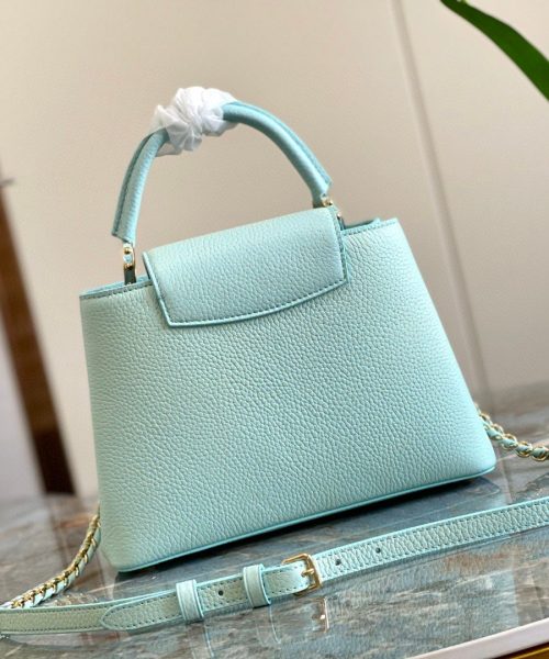 1:1 Replica Louis Vuitton LV Capucines BB Jade Green Luxury Bag For Women - 10.6in