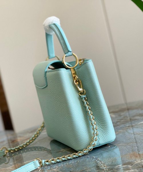 1:1 Replica Louis Vuitton LV Capucines BB Jade Green Luxury Bag For Women - 10.6in