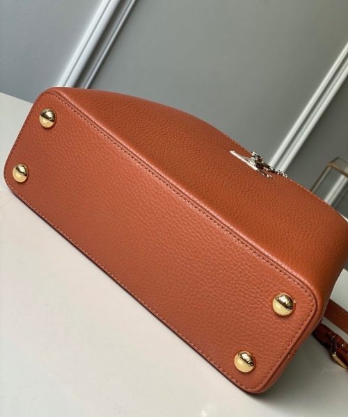 1:1 Replica Louis Vuitton LV Capucines BB Taurillon And Python Brown Luxury Bag For Women N97980 - 10.4in/27cm