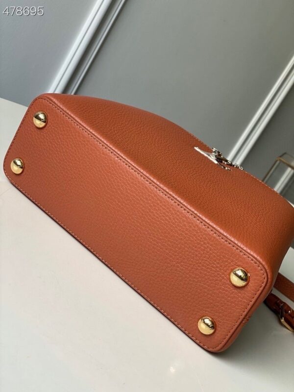 1:1 Replica Louis Vuitton LV Capucines BB Taurillon And Python Brown Luxury Bag For Women N97980 - 10.4in/27cm