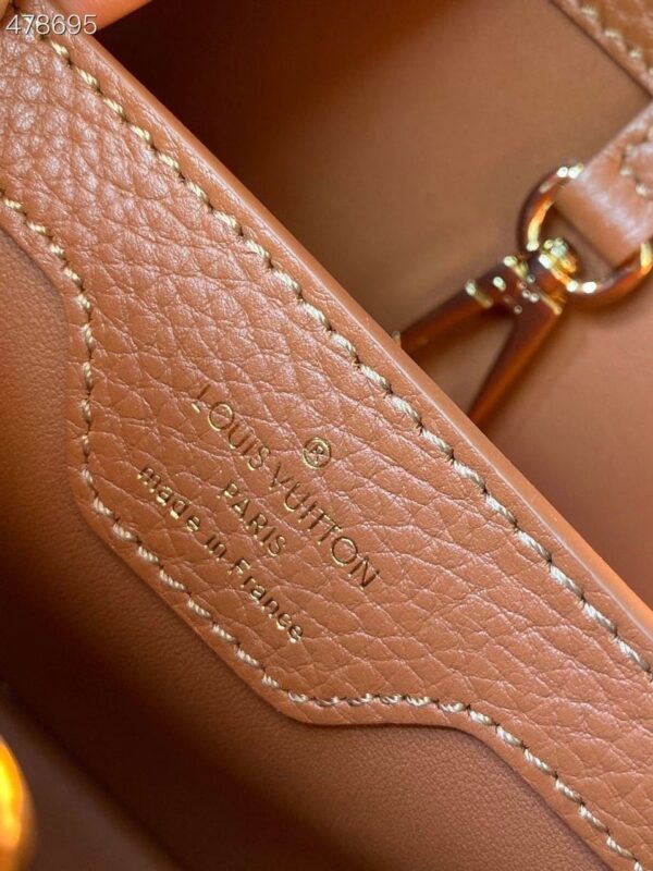 1:1 Replica Louis Vuitton LV Capucines BB Taurillon And Python Brown Luxury Bag For Women N97980 - 10.4in/27cm