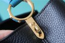 1:1 Replica Louis Vuitton LV Capucines BB Taurillon Black/Blue Luxury Bag For Women - 10.6in/27cm