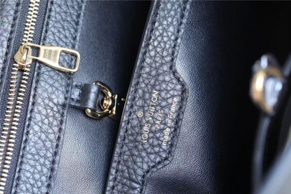 1:1 Replica Louis Vuitton LV Capucines BB Taurillon Black/Blue Luxury Bag For Women - 10.6in/27cm