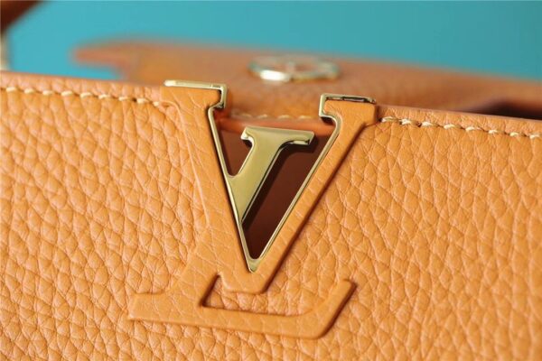 1:1 Replica Louis Vuitton LV Capucines BB Taurillon Jaune Sunbeam For Women - 27cm/10.6in