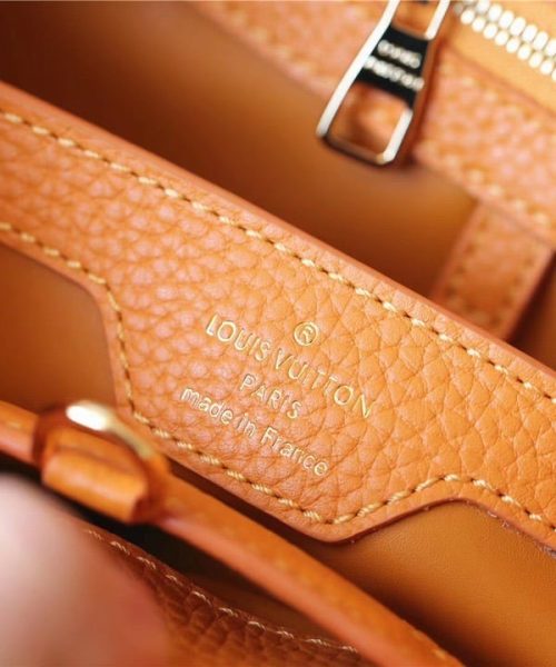 1:1 Replica Louis Vuitton LV Capucines BB Taurillon Jaune Sunbeam For Women - 27cm/10.6in