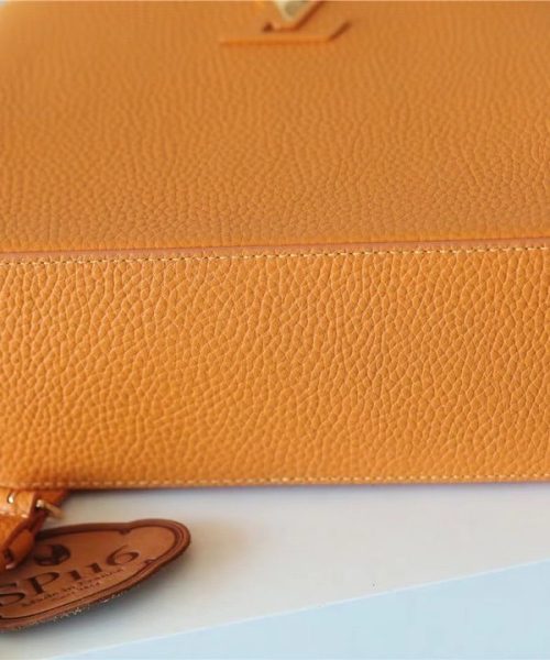 1:1 Replica Louis Vuitton LV Capucines BB Taurillon Jaune Sunbeam For Women - 27cm/10.6in
