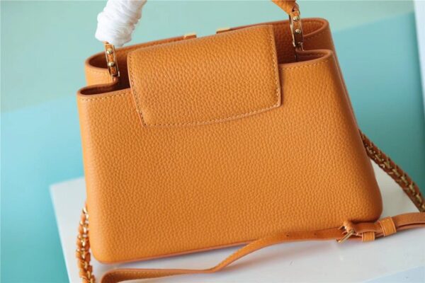 1:1 Replica Louis Vuitton LV Capucines BB Taurillon Jaune Sunbeam For Women - 27cm/10.6in