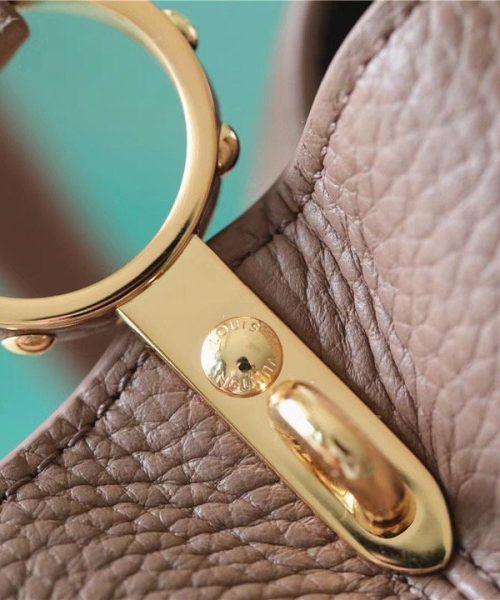 1:1 Replica Louis Vuitton LV Capucines BB Taurillon Light Brown Luxury Bag For Women - 26cm