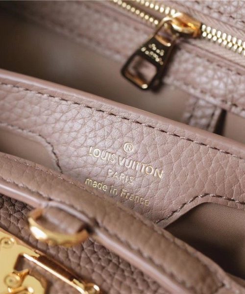 1:1 Replica Louis Vuitton LV Capucines BB Taurillon Light Brown Luxury Bag For Women - 26cm