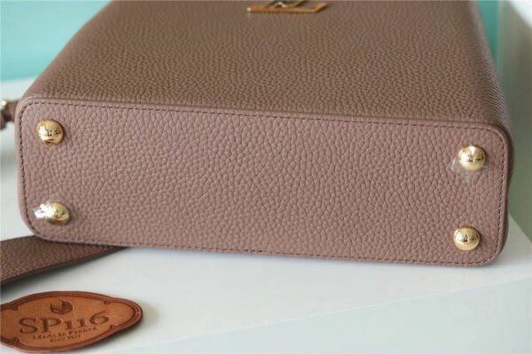 1:1 Replica Louis Vuitton LV Capucines BB Taurillon Light Brown Luxury Bag For Women - 26cm