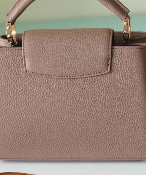 1:1 Replica Louis Vuitton LV Capucines BB Taurillon Light Brown Luxury Bag For Women - 26cm