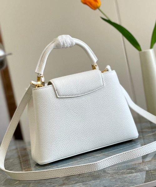 1:1 Replica Louis Vuitton LV Capucines BB White Luxury Bag For Women M55832 - 10.6in/27cm