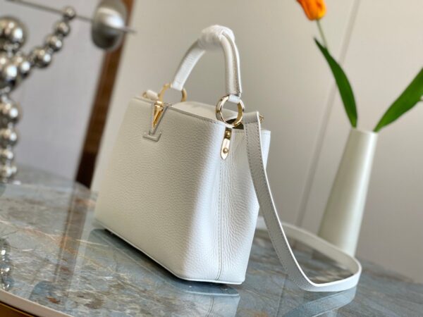 1:1 Replica Louis Vuitton LV Capucines BB White Luxury Bag For Women M55832 - 10.6in/27cm