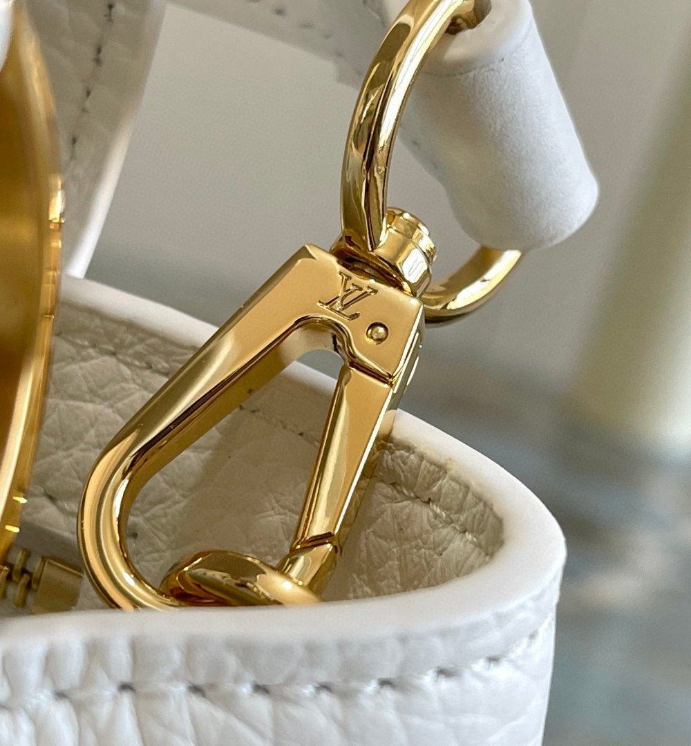 1:1 Replica Louis Vuitton LV Capucines BB White Luxury Bag For Women M55832 - 10.6in/27cm