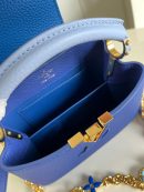 1:1 Replica Louis Vuitton LV Capucines Mini Blue Luxury Bag For Women - 8.3in/21cm