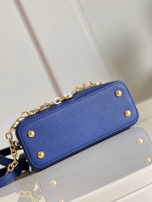 1:1 Replica Louis Vuitton LV Capucines Mini Blue Luxury Bag For Women - 8.3in/21cm