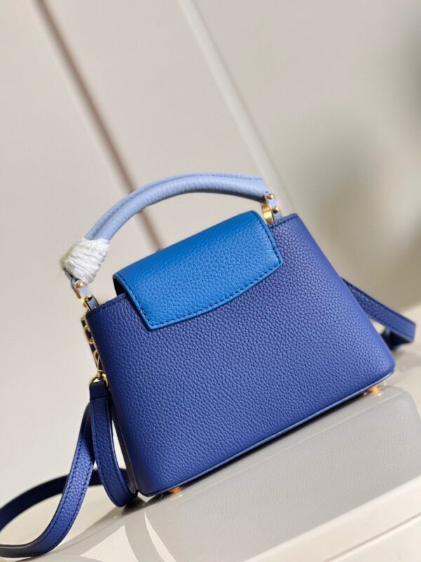 1:1 Replica Louis Vuitton LV Capucines Mini Blue Luxury Bag For Women - 8.3in/21cm