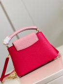 1:1 Replica Louis Vuitton LV Capucines Mini Hot Pink Luxury Bag For Women - 8.3in/21cm