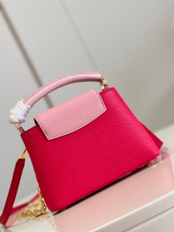 1:1 Replica Louis Vuitton LV Capucines Mini Hot Pink Luxury Bag For Women - 8.3in/21cm